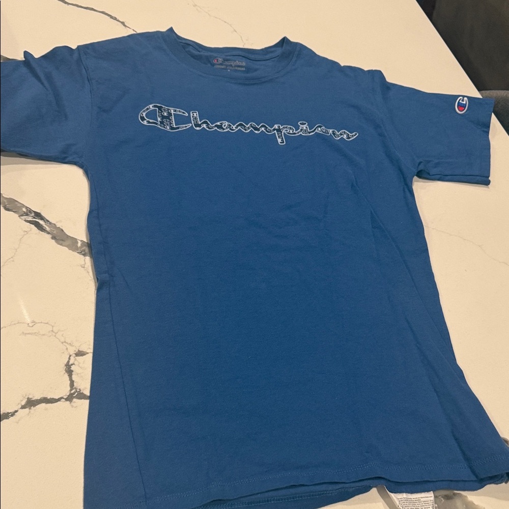 Champion Kids Short Sleeve Tee in Blue